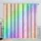 ZLKEJI Blickdichte Gardinen Kinderzimmer Vorhänge Bunt Regenbogen glänzend Verdunkelungsvorhang Lichtundurchlässige Vorhang mit Ösen 3D Gedruckt Polyester Vorhänge 150 x 166 cm BxH