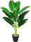 AIVORIUY Plantes Artificielles Arbre Oiseau de Paradis Artificiel en Pot Palmier Fausse avec Feuilles Bananier Tropical 80CM Grande Vertes Décoration pour Maison Salon Moderne (Rouge)