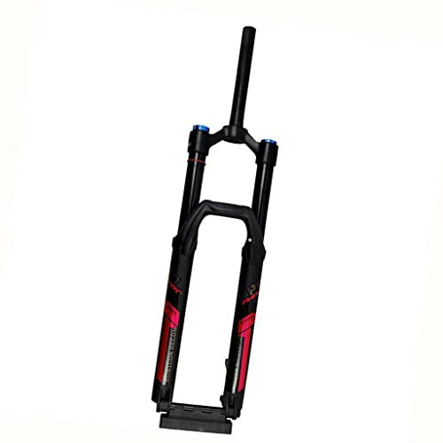 LHHL Mountainbike Luft Vorderrad Gabel 27,5 29 Zoll Federweg 150mm MTB Federgabel Zugstufeneinstellung 110×15mm Steckachse 1-1/8 Straight Tube Scheibenbremsen (Color : Red, Size : 29)