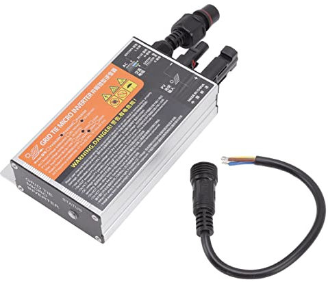 Bewinner Onduleur Solaire Hors Réseau 300 W/350 W/500 W, Micro-onduleur MPPT Entrée Solaire Voc28V-55V Sortie AC180V-280V pour Panneau Solaire, Systèmes de Génération AC220V(500W)