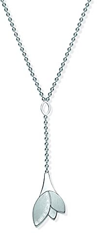 Y-Collier Blume mit 10 Brillanten ca. 0,05 ct.