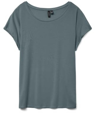 VERO Moda Damen Vmava Plain Ss Top Gajrs Noos T-Shirt