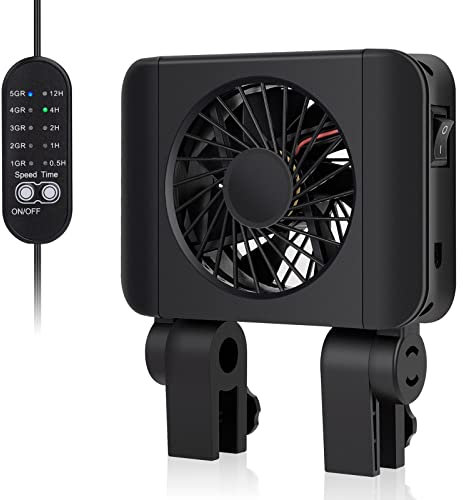 Hygger Ventilador de Acuario, Enfriador de Acuario, Ventilador Acuario Silencioso con Control de Velocidad Ajustable, Adecuado para Piscinas de Agua Dulce de hasta 30cm (1 Ventiladores)