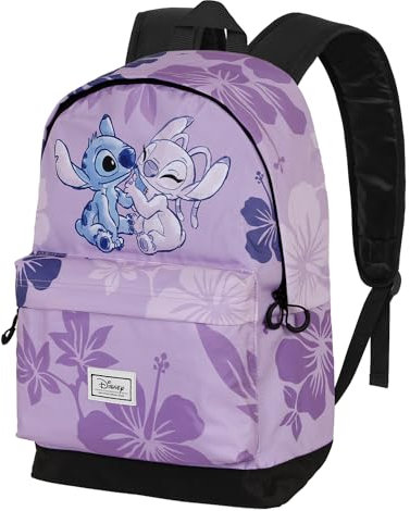 Disney Lilo y Stitch Stitch & Angel-Mochila HS FAN 2.0, Lila, 30 x 41 cm, Capacidad 22 L