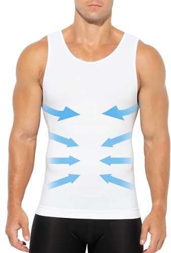 Casey Kevin Débardeur Compression Homme Gaine Ventre Plat Maillots de Corps Amincissant Debardeur Gainant Body Shaper