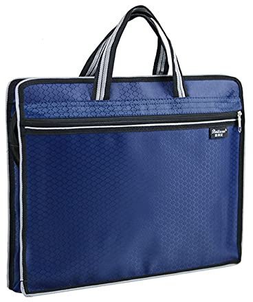 Sac de Fichier Porte-Documents Sacoche pour Dossier Sac à Documents Tissu Oxford Portable Sac Rangement Dossiers Classeur Bureau Ecole Voyage Sac de Professeur Affaires Réunion Serviette