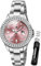OLEVS Damenuhr Diamant Analoge Armbanduhr mit Kleines Rosa Gesicht Silber Edelstahlband wasserdichte Frauen Uhr Sale Geschenk Marken