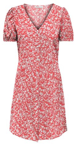 ONLY Damen Viskose Sommer-Kleid Onlnova Life Lucy mit Blumenmuster