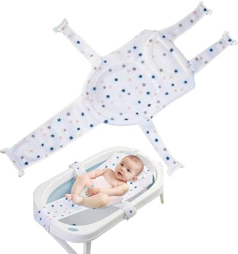 Asiento de Bañera para Bebé,Red de Soporte para Bañera,Asiento de Bañera para Bebés,Asiento de Apoyo,Malla Ducha para Bañera de Bebé,Soporte para Baño para Bebés Ducha Malla Bañ