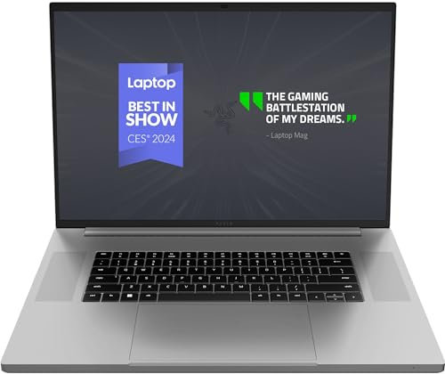 Razer Blade 18 (2024) - 18 Zoll Gaming Laptop - NVIDIA Geforce RTX 4090 - Intel i9-14900HX - 18 UHD+ 4K 200Hz Display - Snap Tap (32GB DDR5 RAM, 2TB SSD, Alu-Gehäuse) QWERTZ DE-Layout | Mercury