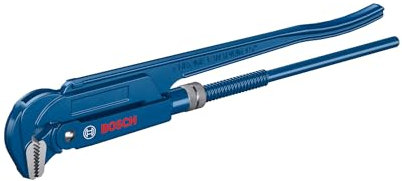 Bosch Professional Eckrohrzange (90° Backenposition, Chrom-Vanadium-Stahl, für Rohre bis 60 mm oder 2 3/8 geeignet).