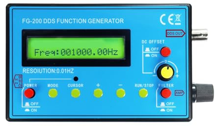0,01 Hz–500,00 KHz Quellfrequenzgenerator, 140 X 80 X 26 Mm DDS-Funktionsgenerator
