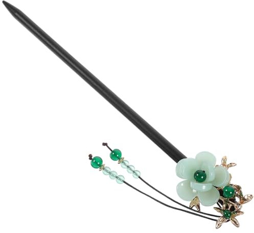 CRILSTYLEO Forcina Di Legno Vintage Bacchette Per Cinesi Forcine Nappa Floreale Accessori Donna Stile Elegante E Facile Da Usare