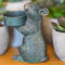 Mouse Tealight Holder Resin Statue | Home Garden Ornament Sculpture Bird Feeder