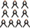 10Pcs Nylon Spring Clamps 2Inch Mini Clips, Plastic Spring Clamps Extra Strength for DIY Projects,Arts,Wood Working Crafts, Muslin Paper Photo Background (Black)