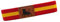 MIBANDERA Pulsera Bandera España Hombre Mujer. Pulsera España Elástica. Pulsera Cuero Tela España (Bandera España - Cuero Toro)