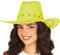 FIESTAS GUIRCA | Cowboyhut in Lederoptik (Einheitsgröße) - Kostümzubehör für Westernpartys, Texas und Karneval - Ideal für Cosplay und Halloween - Für Erwachsene Unisex - Grün