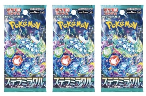 3 x Stellar Miracle Japanese Pokemon Booster Packs | Scarlet & Violet Set | Pokémon Trading Cards in 3 Booster Packs | TCYM Authenticated | Pokemon TCG Pack | from Japanese Seller