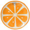 Assiette de 16 cm en céramique au design orange - Assiette de service, assiette à dessert, assiette à gâteau, assiette à fruits, assiette décorative printemps et été - Vaisselle à fruits orange et