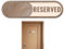 Cartel de baño vacante, placa de puerta esférica – Escudo de privacidad que muestra espacio libre o reservado | Espacio ocupado para trabajar, cumple con el indicador de golpeo bloque de madera para