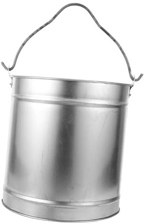 HEMOTON Secchio in Metallo Per Cenere Contenitore Per Bruciare Rifiuti Esterno Barbecue Secchio Per (piccolo)