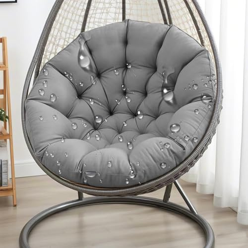 WLXFF HäNgesessel Kissen, Auflage FüR Polyrattan/Rattan HäNgeschaukel, Schaukelstuhlkissen, HäNgesessel Kissen, Kissen FüR Eierstuhl, Bankauflagen FüR GartenmöBel,No10,80X80X15CM