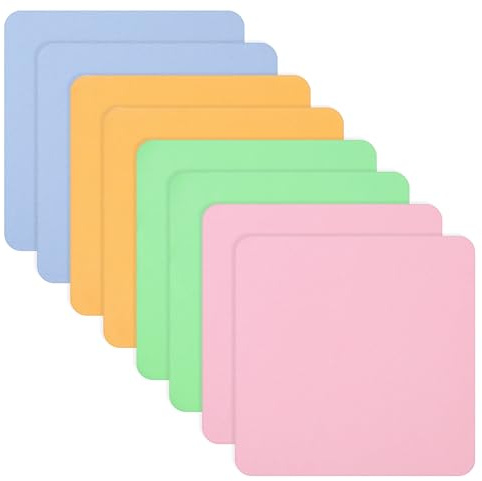 Eye Glass Clean Cloths, 8 Pack Colorful Reusable Eyeglass Cleaning Cloth Washable Microfiber Cleaning Cloth for Glasses Cameras Laptops Phones Screens(15×15cm/5.9×5.9in)