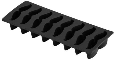 Premier Housewares 8-Moustache Ice Cube Tray - Black