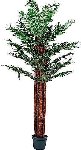 PLANTASIA® Areca-Palme, Goldfruchtpalme, Echtholzstamm, Kunstbaum, Kunstpflanze, Kunstpalme - 180 cm, Schadstoffgeprüft