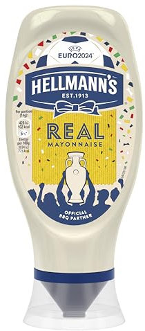 Hellmann's UEFA WOMEN'S EURO 2025* Limited Edition Mayonnaise Squeeze Bottle for Burgers, Sandwiches and Salads 430 ml
