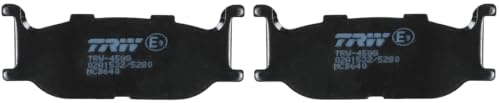 TRW MCB640 Brake Pad Set Disc Brake Organic Allround Compatible for Yamaha SCR - Front Axle and Other Vehicles