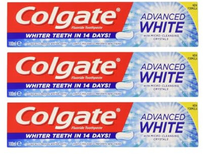 3x Colgate Advanced White Toothpaste 100ml