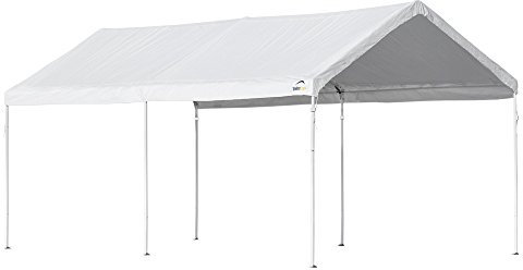 GAZEBO CAR PORT CANOPY 3X6 ACCIAIO BIANCO IMPERMEABILE