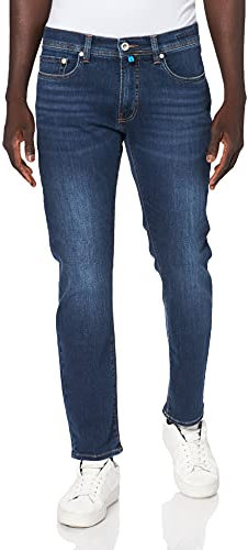 Pierre Cardin Herren Jeans Lyon | Männer Hose | Tapered Fit | Dark Blue Used Buffies Washed | Dark Blue Used Buffies 8006 6814 | 33W - 36L