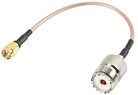 TengKo RF RG316 Della Treccia Bassa Perdita Via Cavo, Maschio SMA a UHF SO-239 Femminile Coassiale Connettore Antenna