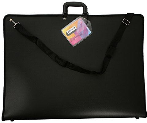 ARTISTIK - A2 Art Portfolio Case with Shoulder Strap - Weather-Resistant Art Bag, Lightweight, Durable Artwork Storage, Zipper Enclosure, Internal Pocket Organizer