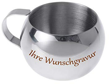 GSI Edelstahl-Thermo-Espressotasse (mit Namensgravur)