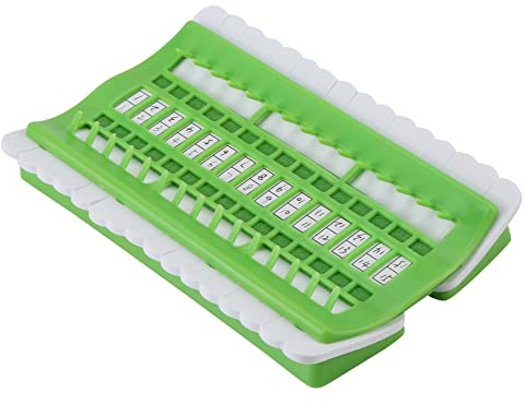 30-Positionen Fadenorganizer Stick Garn Organizer für Nähen, Sticken, DIY – Nadelhalter und Garn Management (grün)
