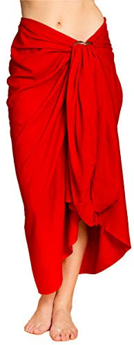 PANASIAM Sarong uni red, 190x116cm