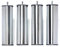 Pieds DE LIT Acier Chrome Hauteur 200 mm (4 PIÈCES)