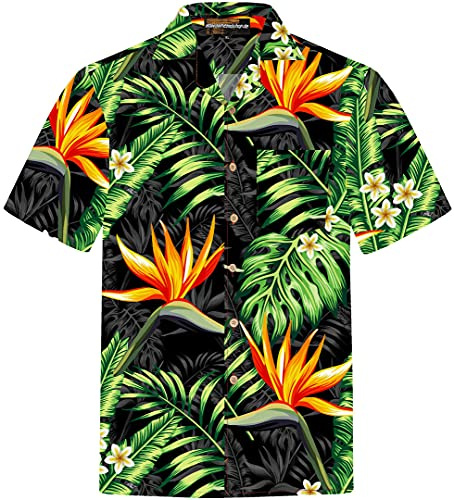 Hawaii Hemd Männer Baumwolle Größe S - 8XL Herren Hawaiihemd Kurzarm Frauen Blumen