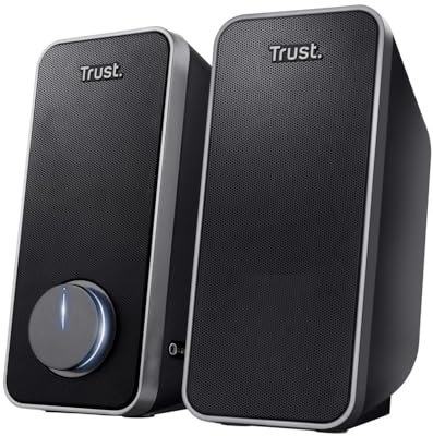 Trust 20179 - Altavoz con cable negro 14 W 20179, 2.0 canales, W126195622 (14 W 20179, 2.0 canales, cableado, 14 W, negro)