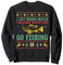Lustiger Weihnachtspullover zum Angeln Sweatshirt