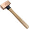 WEDO Kupferhammer,Schlosser-Hammer mit Holzgriff,500g Kupfer Fäustel,Länge 300mm,Trockenbauhammer,Stemmhammer,Abbruchhammer,Robuster Stiel,langlebig,Korrosionsschutz Vorschlaghammer