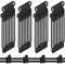 40 Silikon Kabelbinder Wiederverwendbar Verstellbar Silikon Magnet Kabelbinder Mehrzweck Ladekabel Organizer zur Kabeln Befestigung Kabelmanagement (Schwarz)