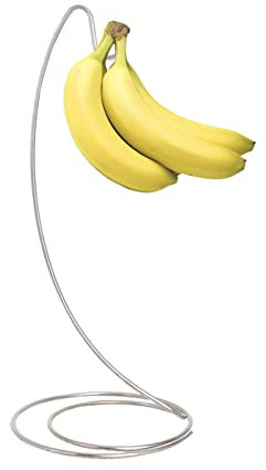 Luckxing Bananenhalter Mit Rundem Standfuß, Bananenhaken, Obstaufbewahrung, Bananen, Trauben, Bananenständer Bananenständerhaken Praktischer Bananengalgen Obstständer Bananenhaken