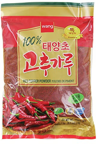 Poudre de Piment Rouge Wang Pour Kimchi 1kg/Sachet - Lot de 1, 2, 3 et 4 Sachets - Livraison Gratuite France - Expédition depuis France par la sté Bo Time (1)