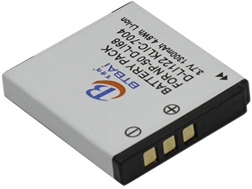 BTBAI Camera Battery+Charger USB Single for NP-50 NP50 NP-50A NP50A for FinePix F660EXR F665EXR F70EXR F750EXR F770EXR F80EXR F85EXR F900 F1000EXR REAL 3D W3 X10 X20 XF1 XF-1 XP100 XP150 XP170 k1a
