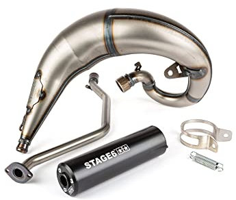Auspuff Stage6 Streetrace high mount CNC schwarz Rieju MRT