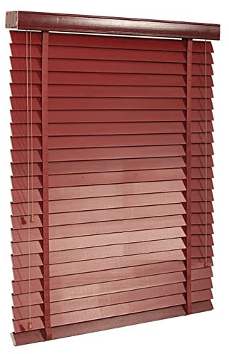 DLLY Blackout Venetian Blinds, Wooden Horizontal Blinds, Solid Wood Venetian Shades, Natural Bamboo Roller Blinds for Windows/doors/patios,WxH-140x235cm/55 * 92.5in